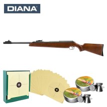 SET Diana 48 Seitenspanner Luftgewehr Kaliber 4,5 mm Diabolo (P18) + 1000 Diabolos + 100 Scheiben + Kugelfang