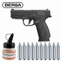 Luftpistolenset Bersa BP9CC Co2-Pistole Kaliber 4,5 mm...