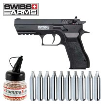 Komplettset Swiss Arms 941 Co2-Pistole Kaliber 4,5 mm...