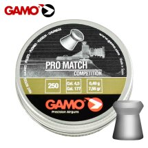 Gamo Pro Match 4,5 mm Diabolos Luftgewehrkugeln 250 Stück