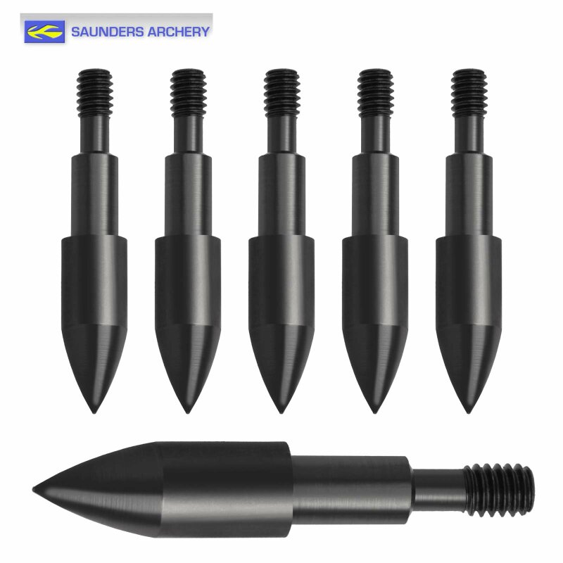 6-er Pack Saunders Schraubspitzen Bullet 9/32 100 Grain