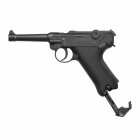 Superset Umarex Legends Pistole P08 - 4,5 mm Stahl BB Co2-Pistole in Metallausführung (P18)