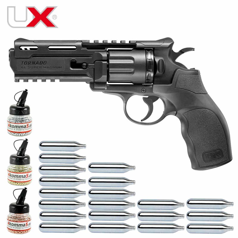 Superset Umarex UX Tornado Co2-Revolver Kaliber 4,5 mm Stahl BB (P18)