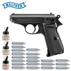 Superset Walther PPK/S Co2-Pistole Blow Back Kaliber 4,5 mm Stahl BB (P18)