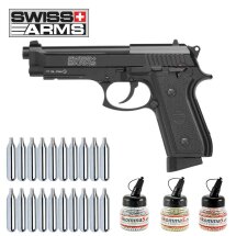 Superset Swiss Arms P92 Co2-Pistole Vollmetall Blowback...