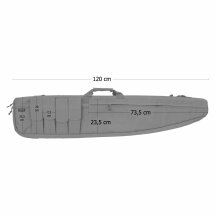 Coptex Gewehrfutteral Tan (Camo) 120 cm mit 6 Außentaschen