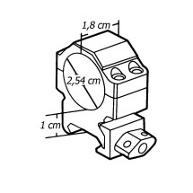 UTG 1" Low Pro Max Picatinny-/Weaverringe 18 mm...