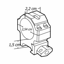 UTG 1" Medium Pro Max Picatinny-/Weaverringe 22 mm...