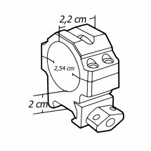 UTG 1" High Pro Max Picatinny-/Weaverringe 22 mm breit - 2 Stück