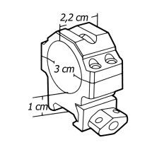 UTG 30 mm Low Pro Max Picatinny-/Weaverringe 22 mm breit...