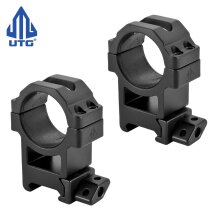 UTG 30 mm High Pro Max Picatinny-/Weaverringe 22 mm breit - 2 Stück