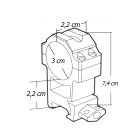 UTG 30 mm High Pro Max Picatinny-/Weaverringe 22 mm breit - 2 Stück