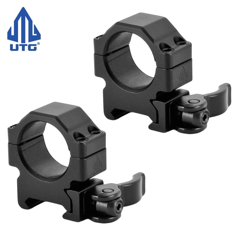 UTG 1" Low Pro Lever Lock QD Picatinnyringe 18 mm breit - 2 Stück