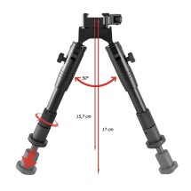 UTG New Gen Med Pro Shooters Bipod / Zweibein 15,7-17 cm