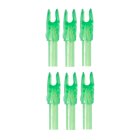 6-er Pack Hawk Nock Small Groove Transparent Grün