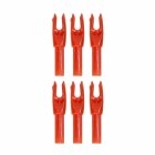 6-er Pack Hawk Nock Large Groove Solid Rot