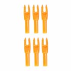 6-er Pack Hawk Nock Large Groove Solid Orange
