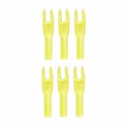 6-er Pack Hawk Nock Large Groove Solid Gelb