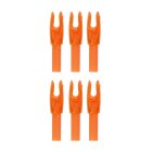 6-er Pack Hawk Nock Large Groove Transparent Orange