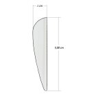 6-er Pack Hawk 2" (ca. 5,08 cm) Vanes Weiß