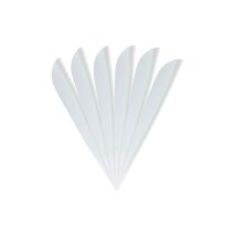 6-er Pack Hawk 4" (ca. 10,2 cm) Vanes Weiß