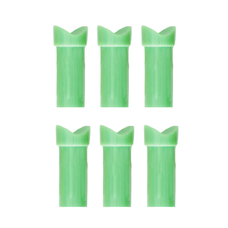 6-er Pack Hawk Half Moon Nock 2219 Grün für Hawk Armbrustbolzen