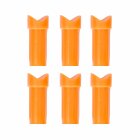 6-er Pack Hawk Half Moon Nock 2219 Orange für Hawk Armbrustbolzen
