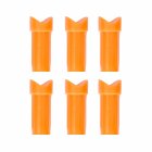 6-er Pack Hawk Half Moon Nock 2219 Orange für Hawk Armbrustbolzen