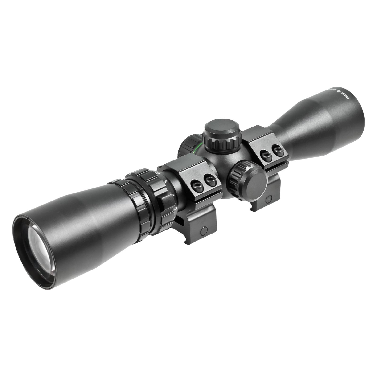 UTG Zielfernrohr für Kurzwaffen 27x32 Mildot beleuchtet mit Wea