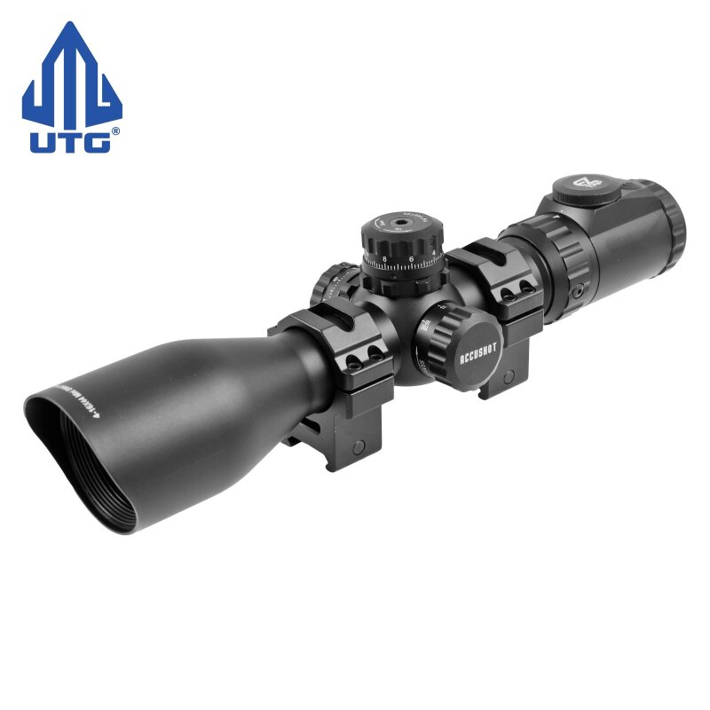 UTG Accushot 4-16x44 AO Tactical Zielfernrohr beleuchtet - 36 Farben - mit geätztem Mil-Dot Absehen