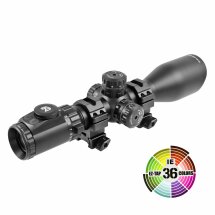 UTG Accushot 4-16x44 AO Tactical Zielfernrohr beleuchtet - 36 Farben - mit geätztem Mil-Dot Absehen