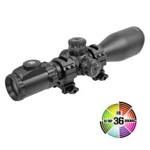 UTG Accushot 3-12x44 AO Tactical Zielfernrohr beleuchtet - 36 Farben - mit Draht-Mil-Dot Absehen
