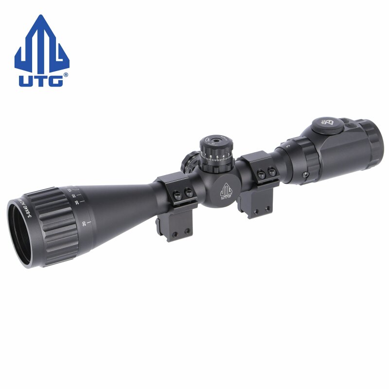 UTG True Hunter 3-9x40 IE Zielfernrohr beleuchtet - 36 Farben - mit 11 mm Montagen