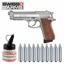 SET Swiss Arms SA92 Fullmetal Co2 Pistole Blow Back 4,5...