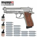 Superset Swiss Arms SA92 Fullmetal Co2 Pistole Blow Back 4,5 mm BB (P18)