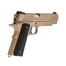 Swiss Arms P1911 Co2 Pistole schwarze Griffschalen Blow Back 4,5 mm BB (P18)