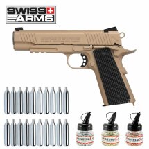 Superset Swiss Arms P1911 Co2 Pistole schwarze...