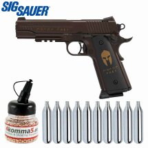 SET Sig Sauer 1911 Spartan Fullmetal Co2 Pistole Blow...