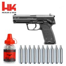 SET Heckler & Koch USP 4,5 mm BB Co2-Pistole mit...