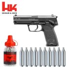 SET Heckler & Koch USP 4,5 mm BB Co2-Pistole mit Blowback (P18)