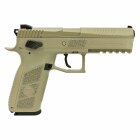 Luftpistolenset CZ 75 P-09 Duty TAN 4,5 mm Stahl BB/Diabolo Co2-Pistole Blow Back (P18)