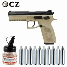 SET CZ 75 P-09 Duty Bicolor 4,5 mm Stahl BB/Diabolo...