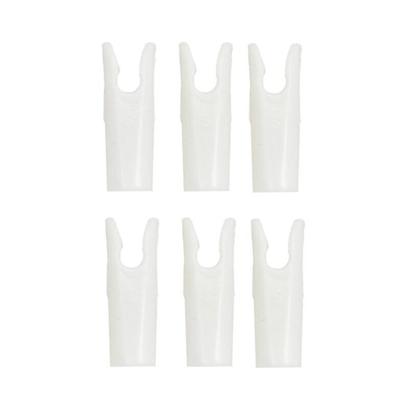 6-er Pack Hawk Pin Nock Größe S Weiß