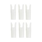 6-er Pack Hawk Pin Nock Größe S Weiß
