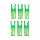6-er Pack Hawk Pin Nock Größe S Transparent Grün