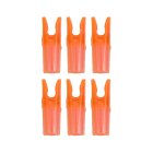 6-er Pack Hawk Pin Nock Größe S Transparent Orange