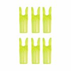 6-er Pack Hawk Pin Nock Größe S Transparent Gelb