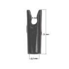 6-er Pack Hawk Pin Nock Größe S Transparent Rot