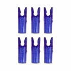 6-er Pack Hawk Pin Nock Größe S Transparent Blau