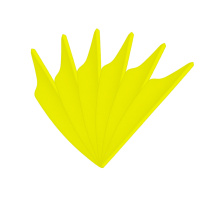 6-er Pack Hawk Dolphin Vanes 2,5" Gelb